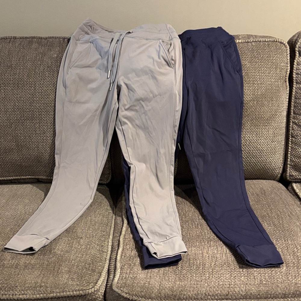 Set of Gray and Navy Halara  Jogger Pants with Drawstring